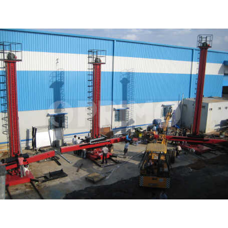 7X5 METER HEAVY DUTY COLUMN AND BOOM WITH SAW EQUIPMENT AND ROTATORS 