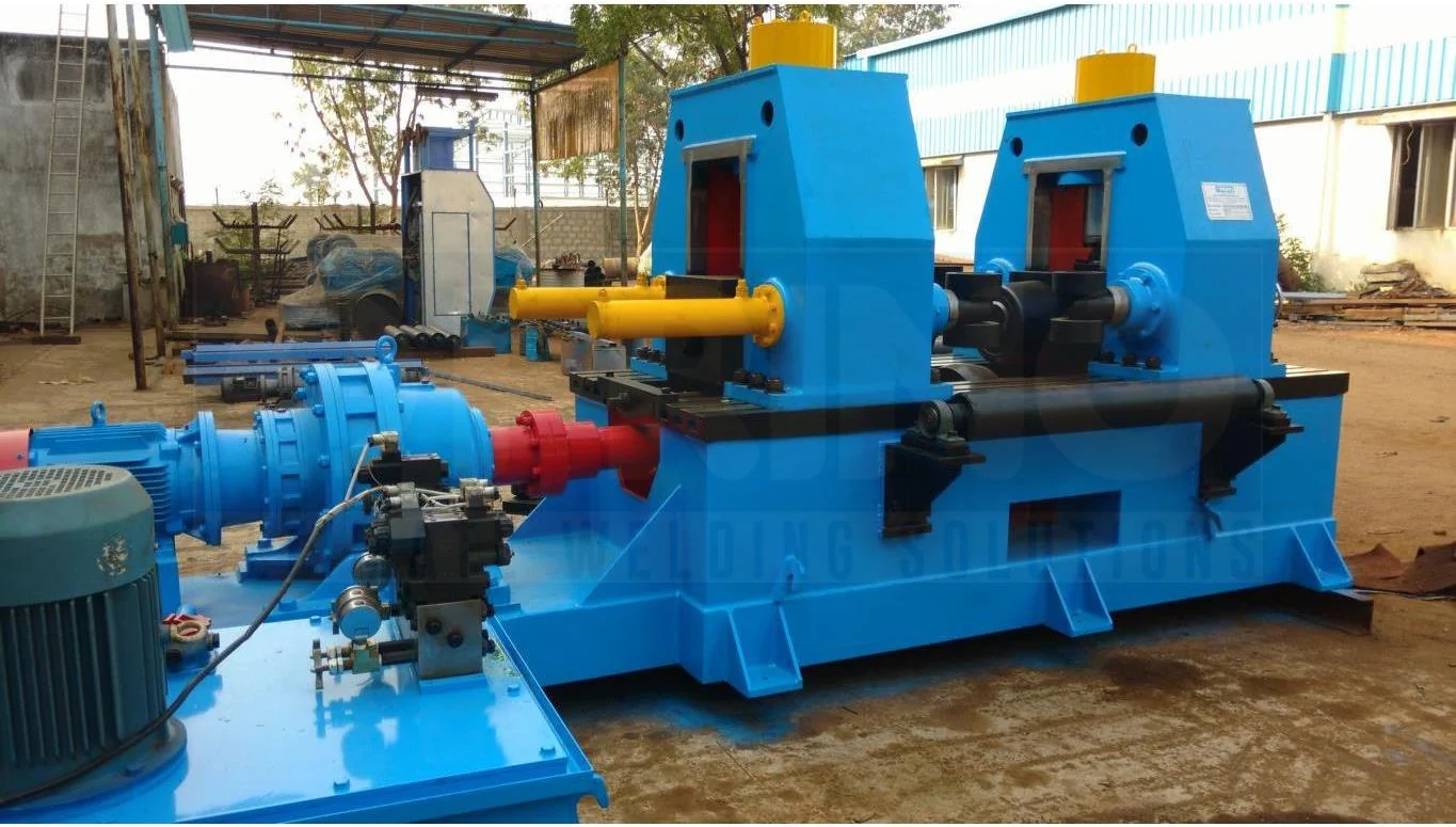 Primo Wind Tower Fabrication Equipment -4 roll fit up station and 100 ton rotators_2