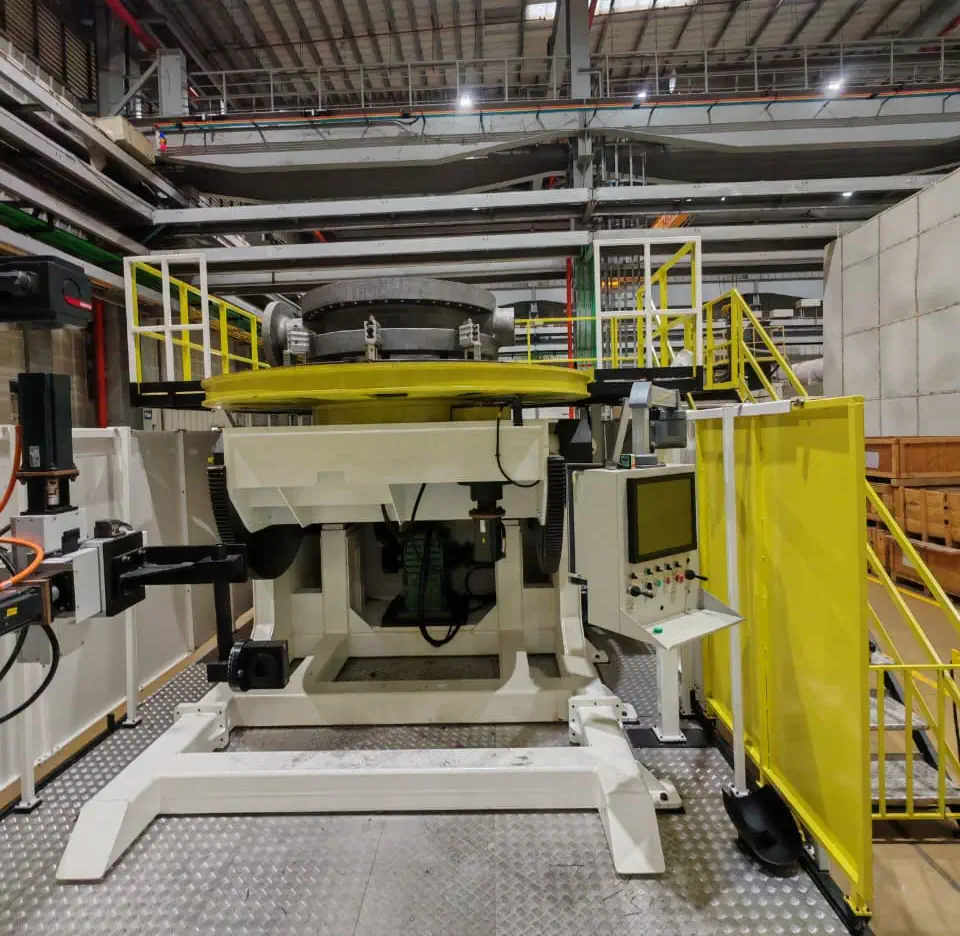 Primo Wind Tower Fabrication Equipment -4 roll fit up station and 100 ton rotators_1